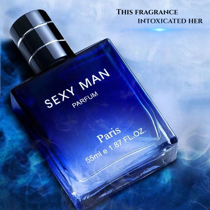 Passion Fragrance Perfume - Parfum męski Parisian Gentleman, pasiakowy niebieski,