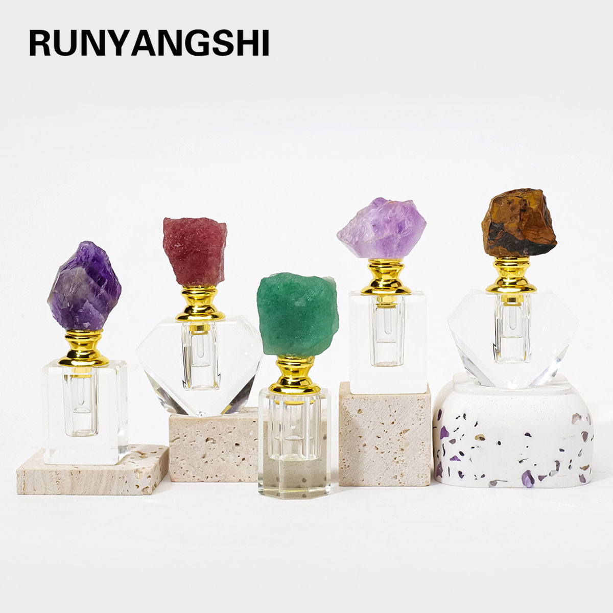 Perfume Quotes - 1 szt. Naturalny Ametyst Kryształowy Klaster