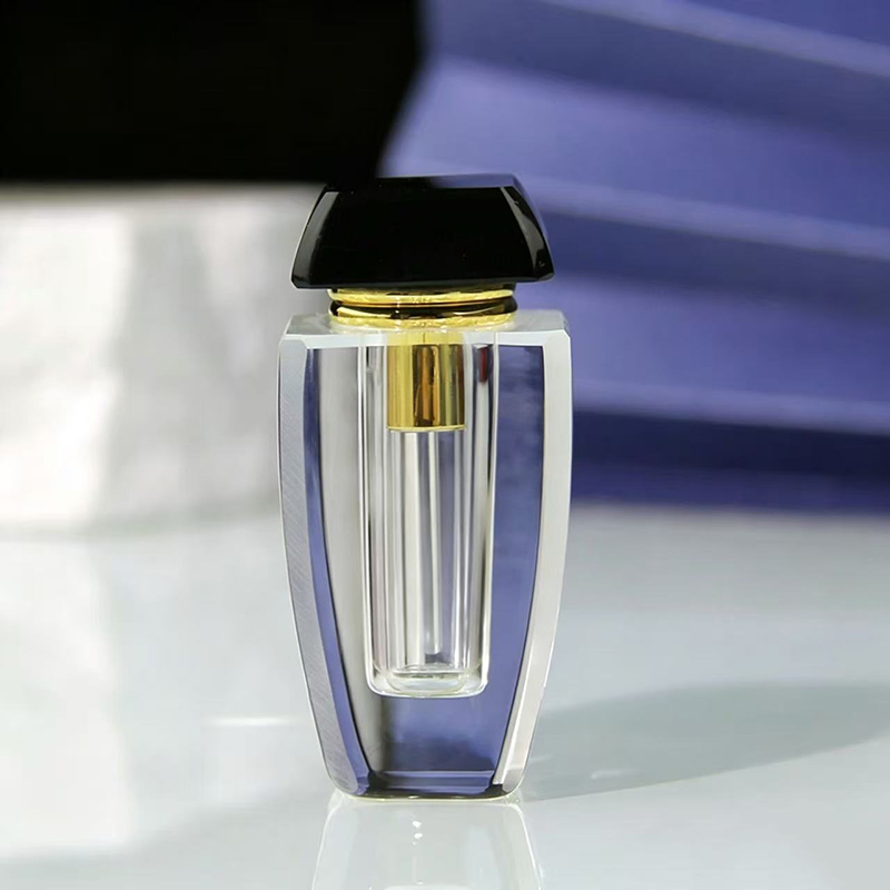 Perfume Fragrance Attar - Luksusowa, przezroczysta kryształowa butelka na olejek