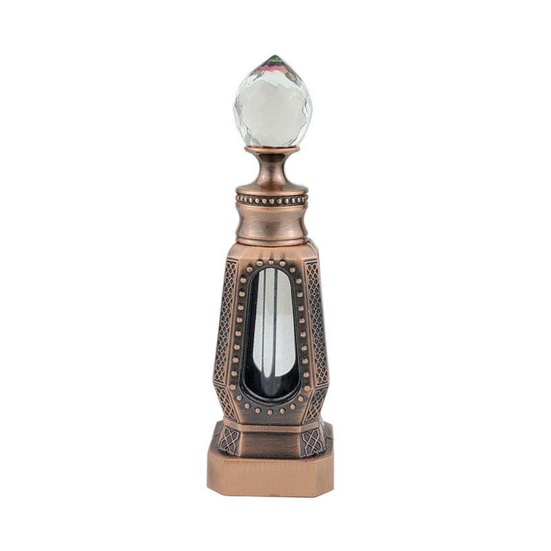 Perfume Fragrance Attar - Metalowa pusta butelka na olejek perfumowany,